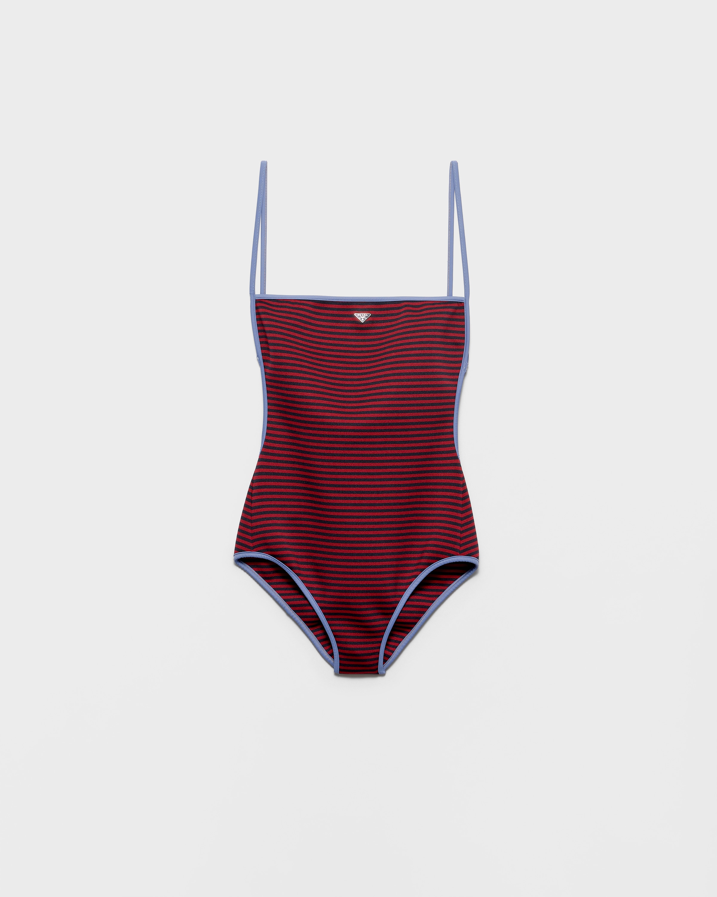 One-Piece Interlock Jersey Swimsuit Amaranth Red/aviator Blue