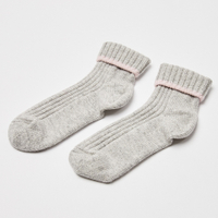 Wool &amp; Cashmere Blend Grey Knitted Bed Socks, was £24, now £19.20 | Oliver Bonas