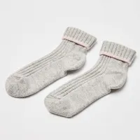 Wool &amp; Cashmere Blend Grey Knitted Bed Socks, was £24, now £19.20 | Oliver Bonas