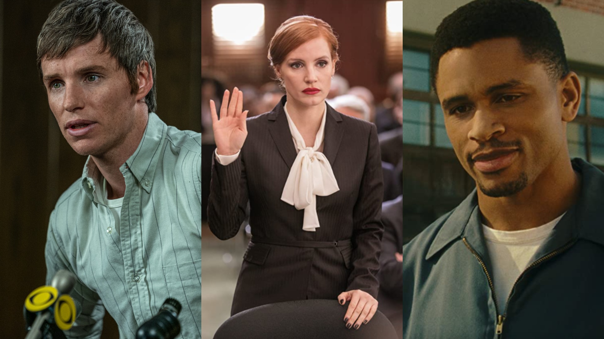 Eddie Redmayne, Jessica Chastain, and Nnamdi Asomugha