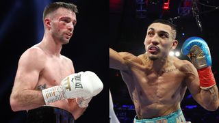 Composite boxing images of Josh Taylor and Teofimo Lopez