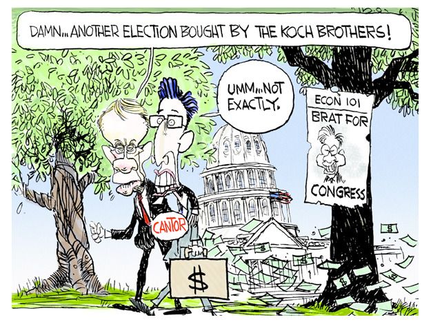 Political cartoon Cantor election Koch | The Week