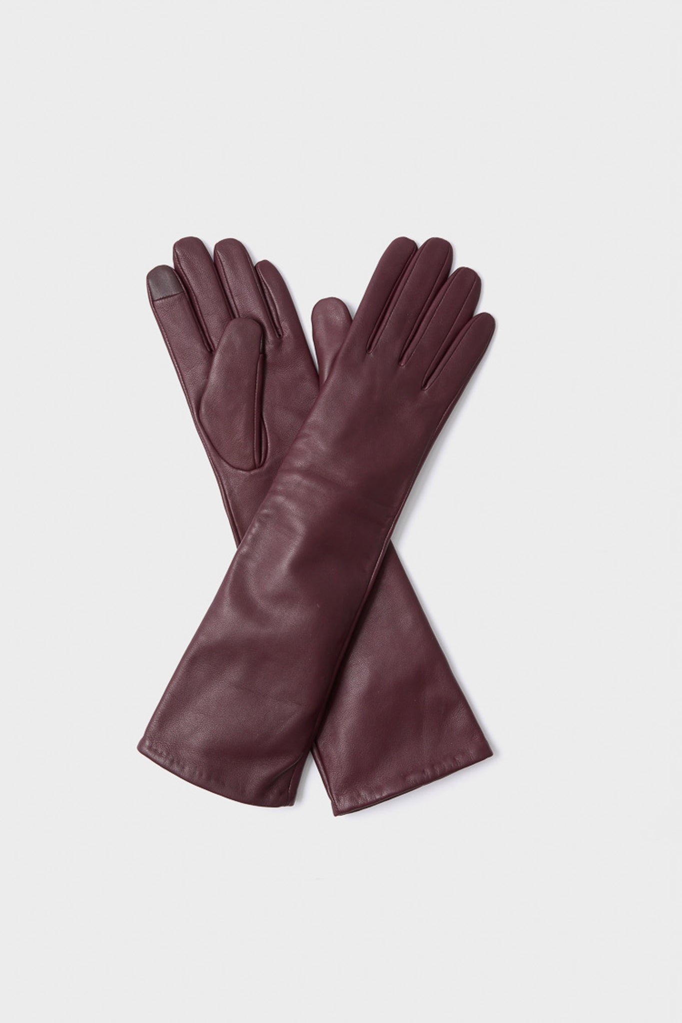 Windsor Wine Long Leather Gloves