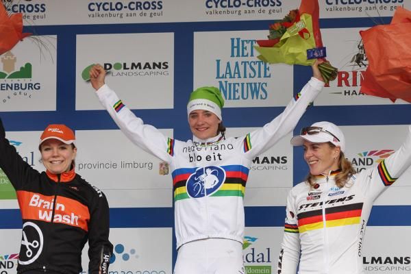 The women's podium