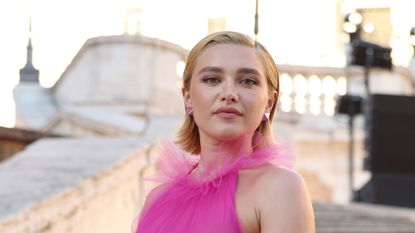 Florence Pugh at the Valentino Haute Couture Fall/Winter 22/23 fashion show in Rome in 2022