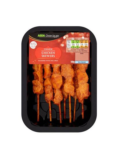 Asda Eat Hot or Cold Chinese Chicken Skewers