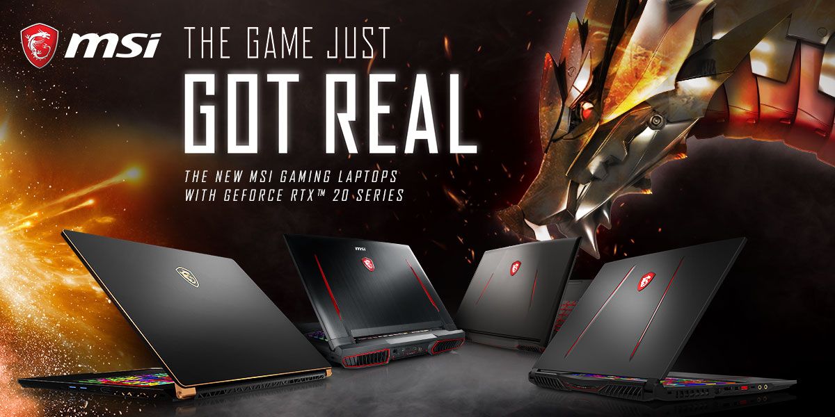 MSI gaming laptops CES 2019