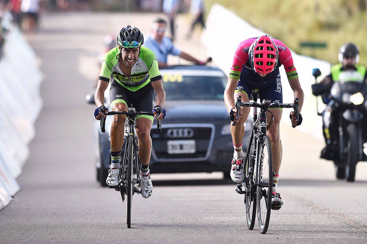 Eduardo Sepulveda (Fortuneo Vital Concept) sprints for the line