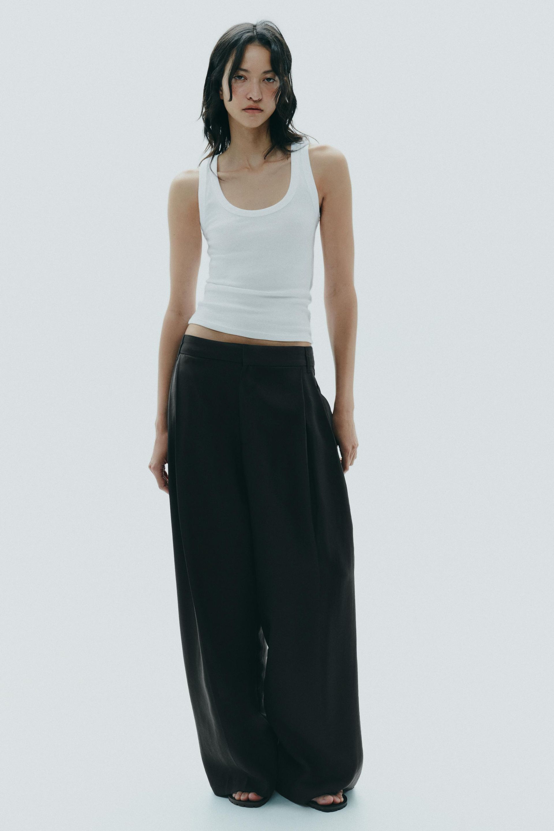 Double Pleat Trousers With Flaps