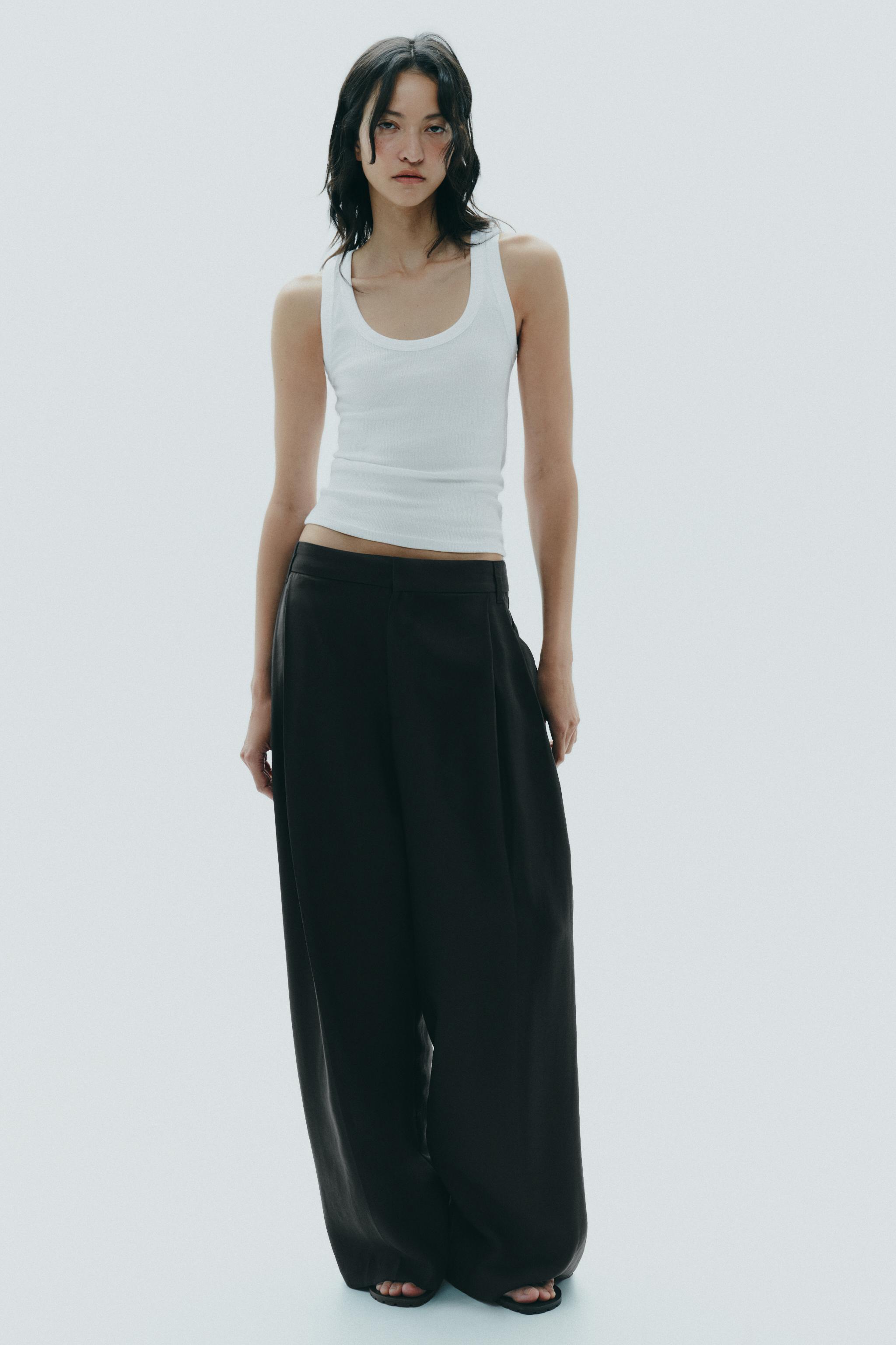 Double Pleat Trousers With Flaps