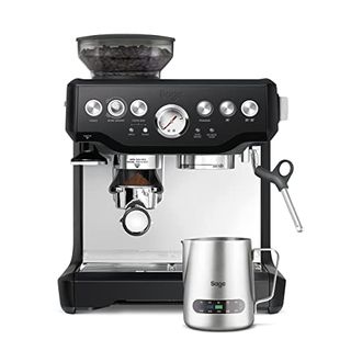 Sage - the Barista Express - Bean to Cup Coffee Machine With Grinder and Milk Frother, Black Truffle