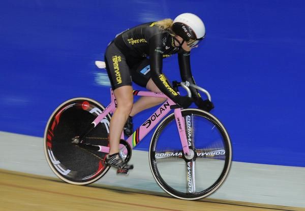 A Team Terminator rider at speed