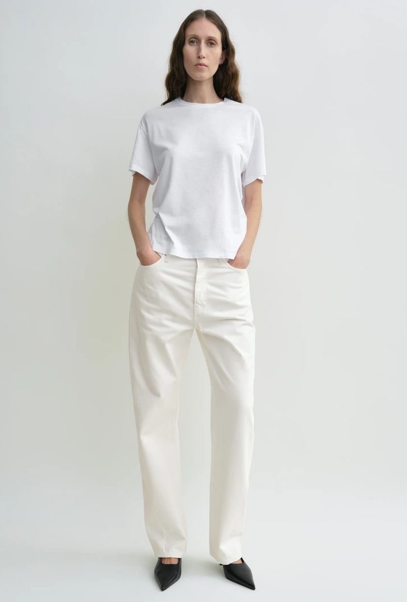 Toteme - INT, Twisted Seam Denim Full Length Off-White - 23/28