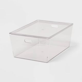 Target 11L stacking clear bin with lid