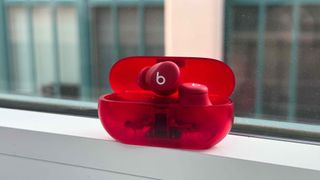 Beats Solo Buds in Transparent Red