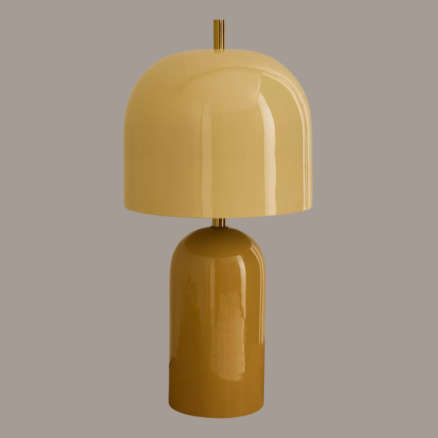 A yellow lamp