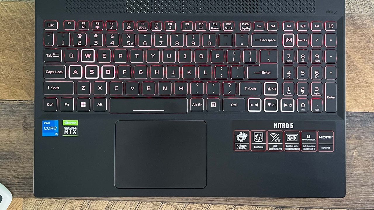 An Acer Nitro 5 sitting on a desk