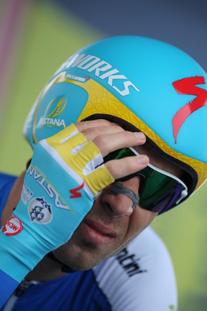 Vincenzo Nibali (Astana) before the start.