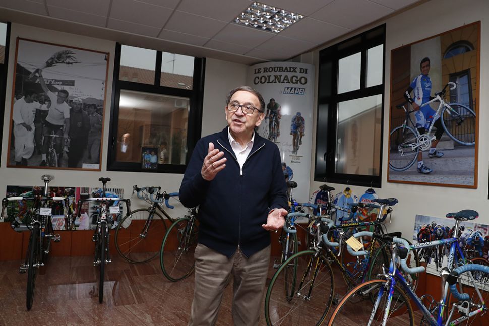 Ernesto Colnago at the Colnago offices and museum