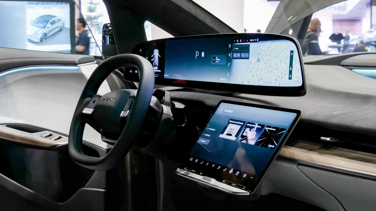 2025 Lucid Gravity at New York Auto Show 2025.