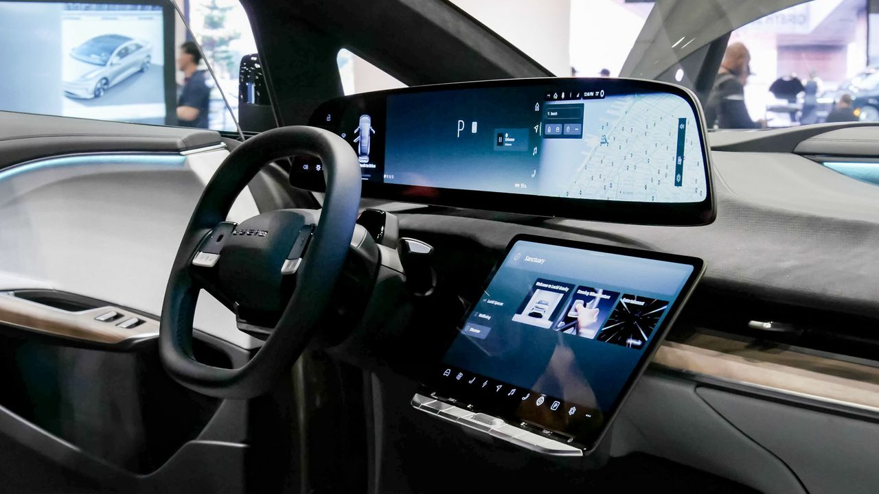 2025 Lucid Gravity at New York Auto Show 2025.
