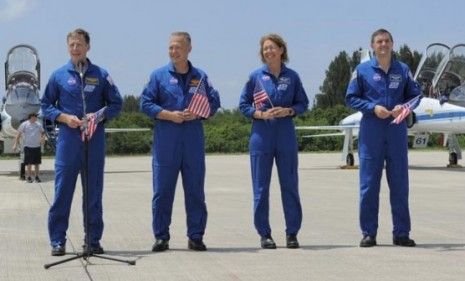 The space shuttle Atlantis crew arrives at NASA Kennedy Space facility in preparation for Friday&amp;#039;s final liftoff, and the (temporary) end to the 30-year shuttle program.