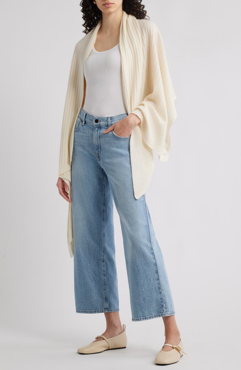 Rib Cashmere Travel Wrap