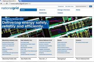 National Grid home page