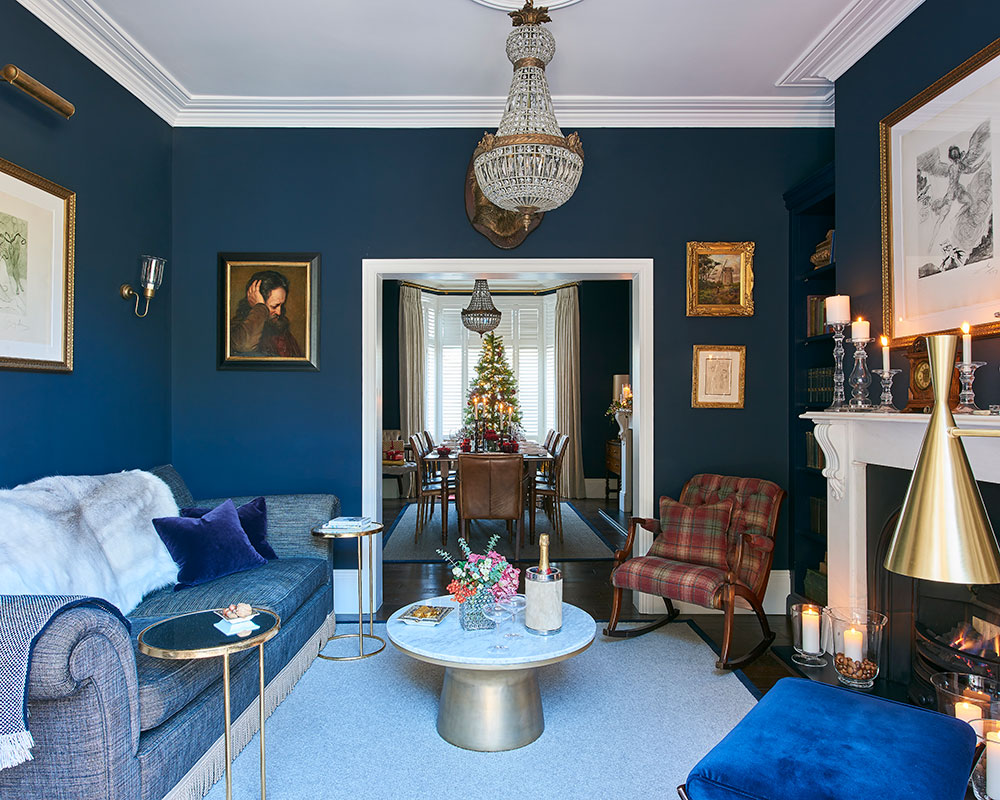Festive Edwardian Terrace, Edwardian Living Room Colour Schemes