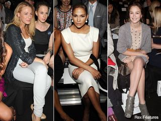 Blake Lively, Jennifer Lopez, Leighton Meester front row during fashion week - Marie Claire