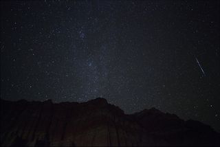 2012 Orionid Meteors Over Red Canyon State Park, CA