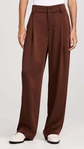 Satin Wide Leg Trousers