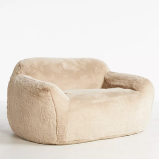 faux fuzzy loveseat