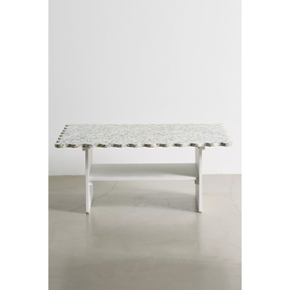 recycled plastic coffee table with speckled top