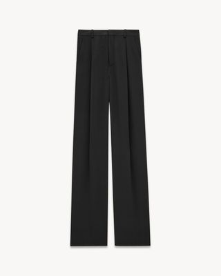 Women's Pants in Silk Crepe in Black