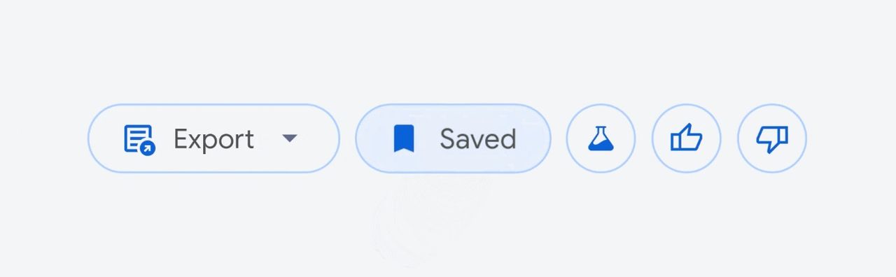 Google brings the option to "save" AI Overviews to reproduce those same results during a query.