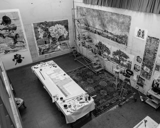 William Kentridge's studio in Houghton Johannesburg