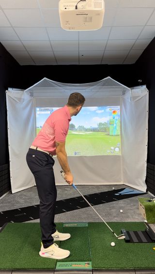 Monty on the GolfZon Wave simulator