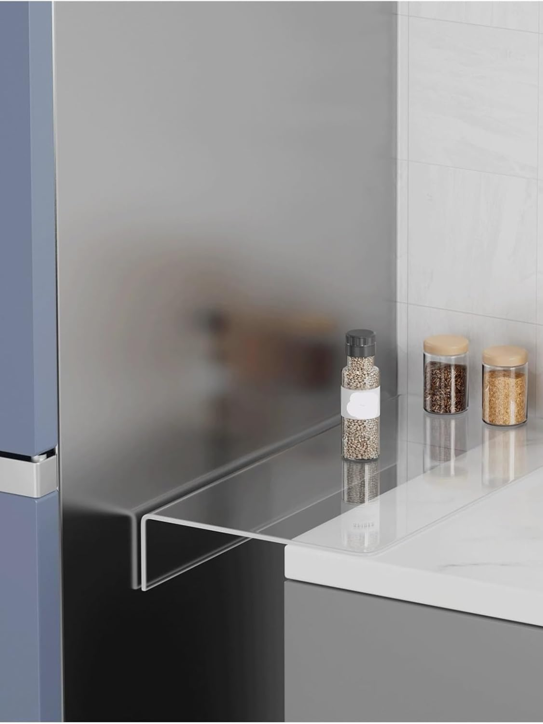 An acrylic kitchen gap board from Amazon