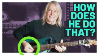Steve Morse playing, with the words "How does he DO that?"