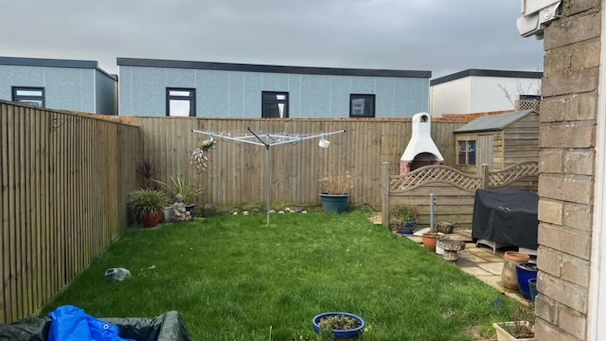 A portable house at the bottom of a homeowner&#039;s garden