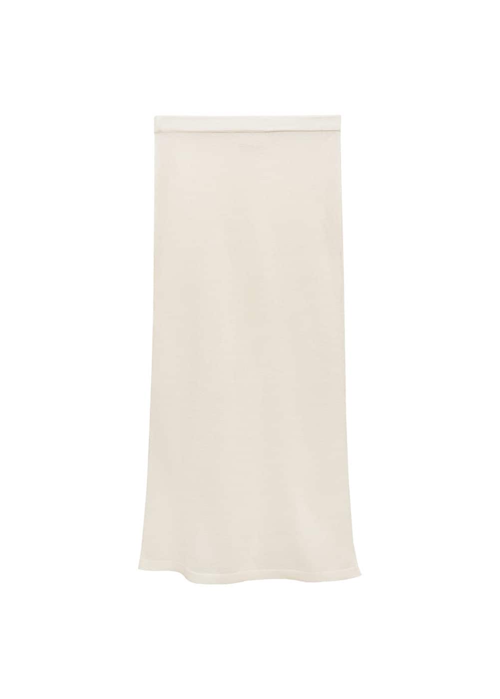 Semi-Transparent Knitted Skirt -  Women