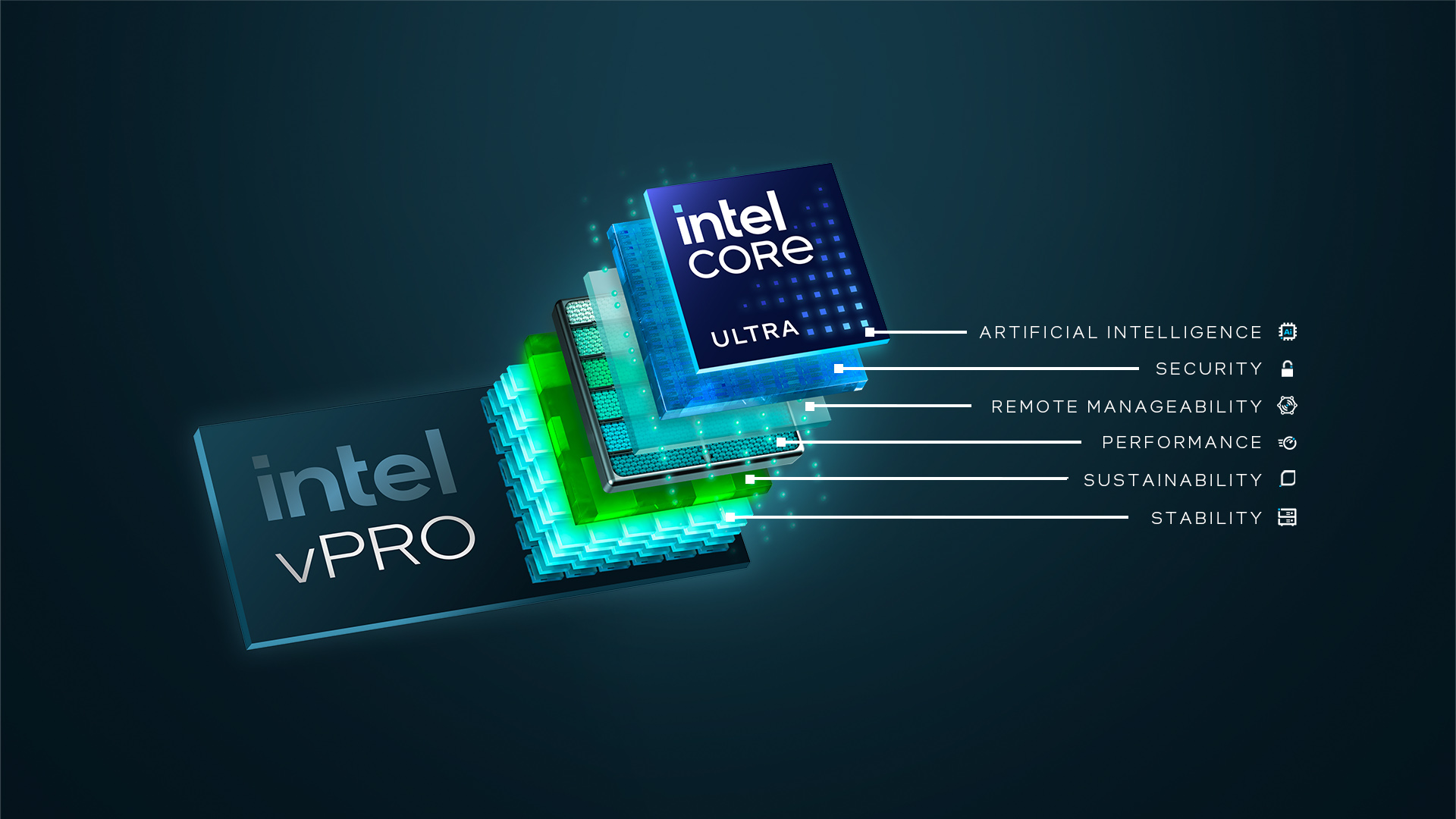Intel Core Ultra vPro tiles