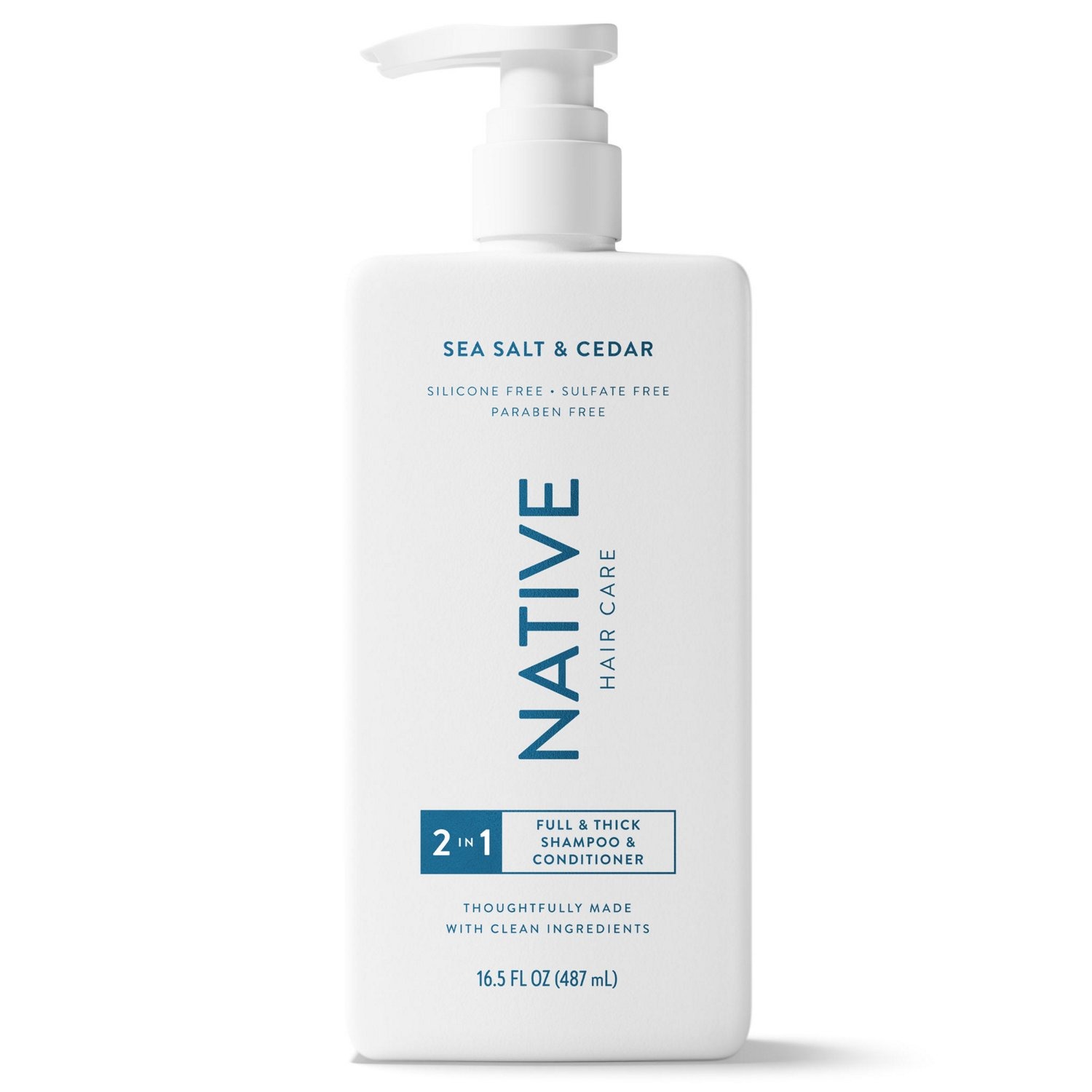 Native, Full &amp;amp; Thick 2-in-1 Shampoo &amp;amp; Conditioner, Sea Salt &amp;amp; Cedar