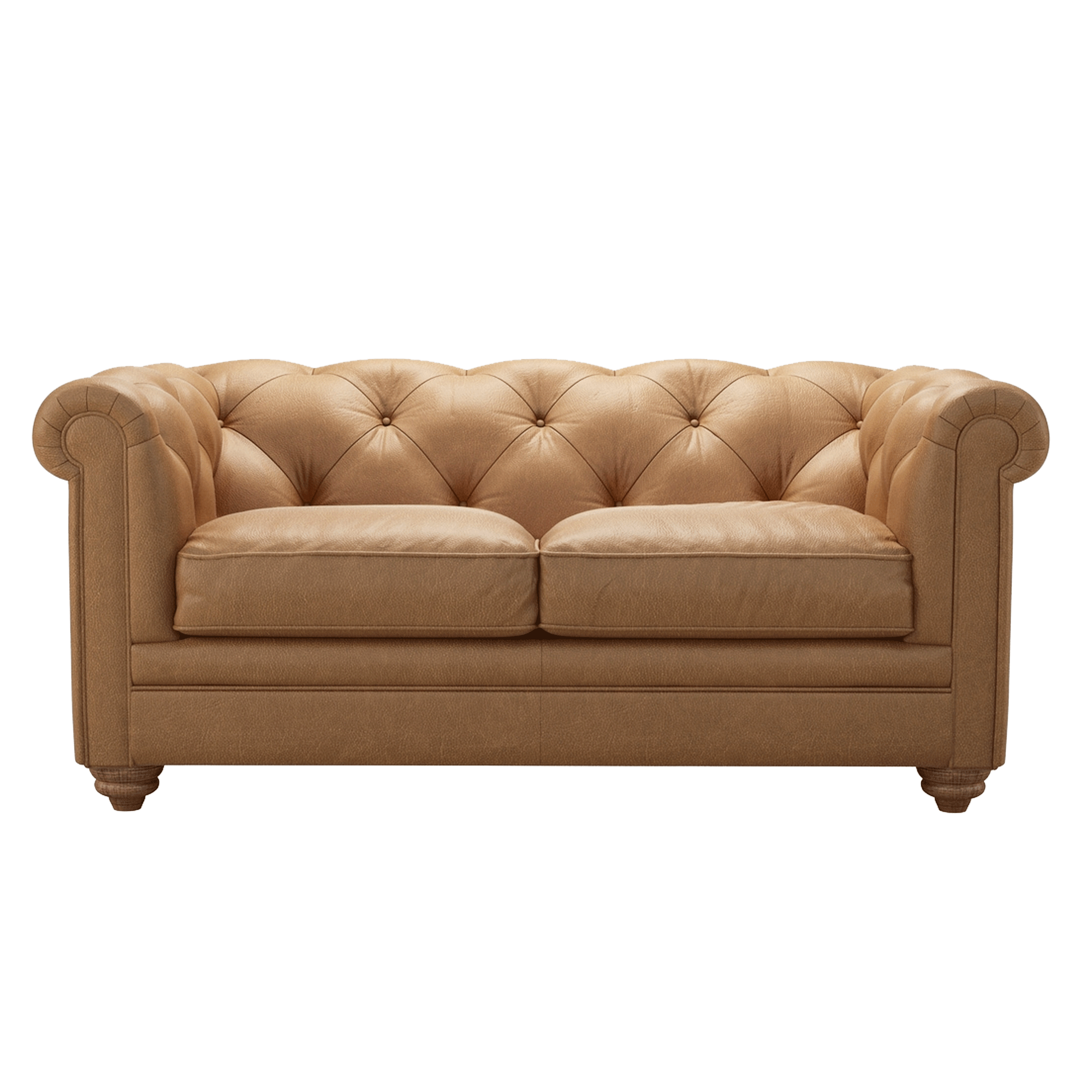 Patrick two-seater sofa in Saddle antique leather at sofa.com