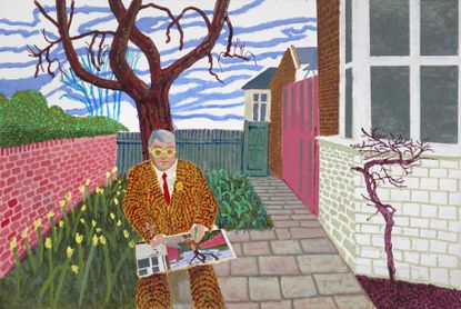 Self-portrait from David Hockney 25 Paris exhibition