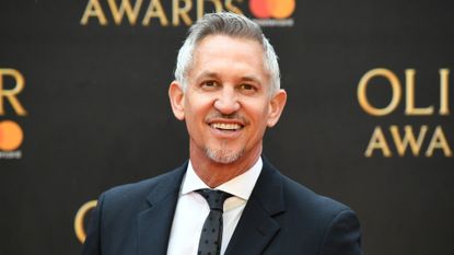 Gary Lineker attends The Olivier Awards with Mastercard at Royal Albert Hall on April 8, 2018 in London, England
