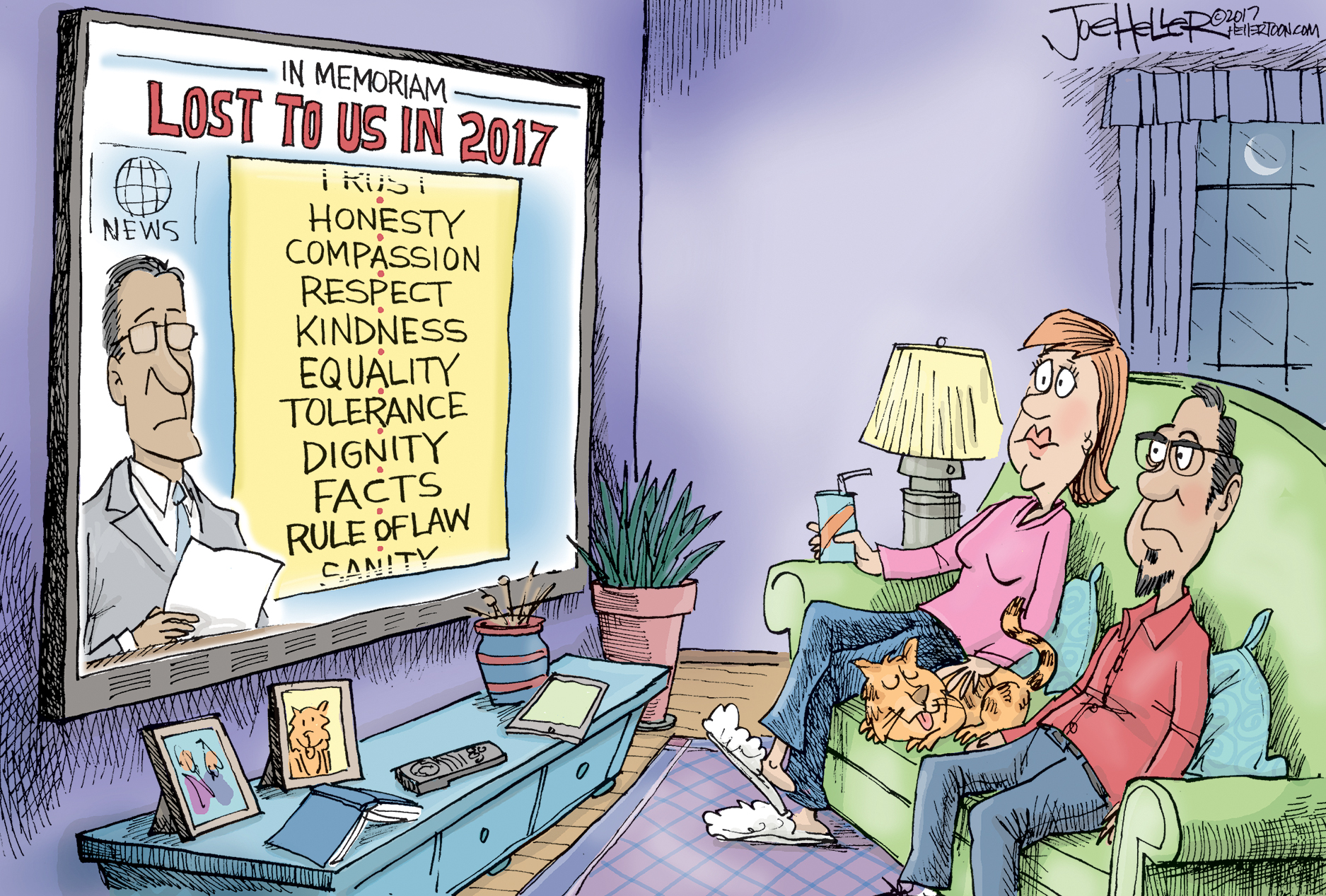 Political cartoon U.S. 2017 new year | The Week