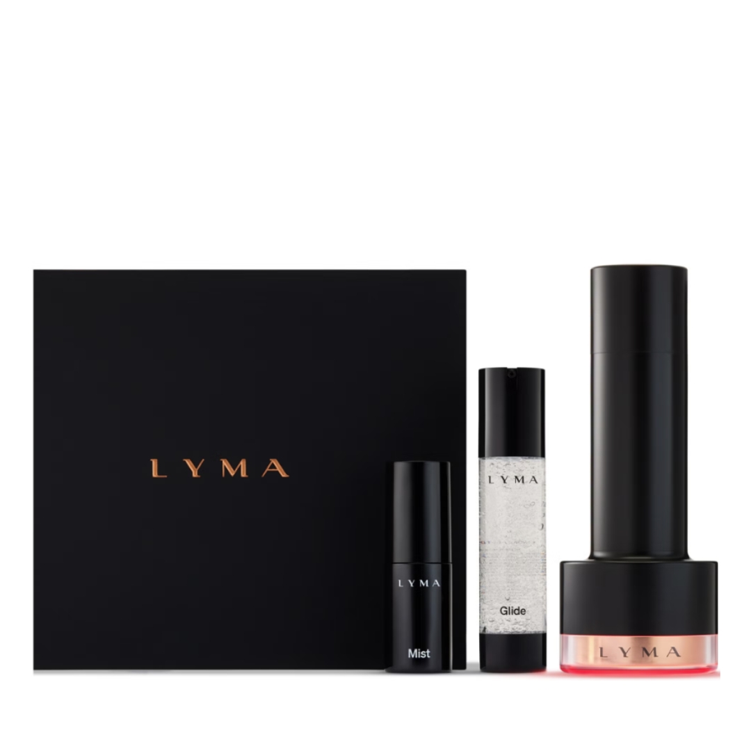 A product shot of the LYMA Laser Pro Starter Kit on a white background