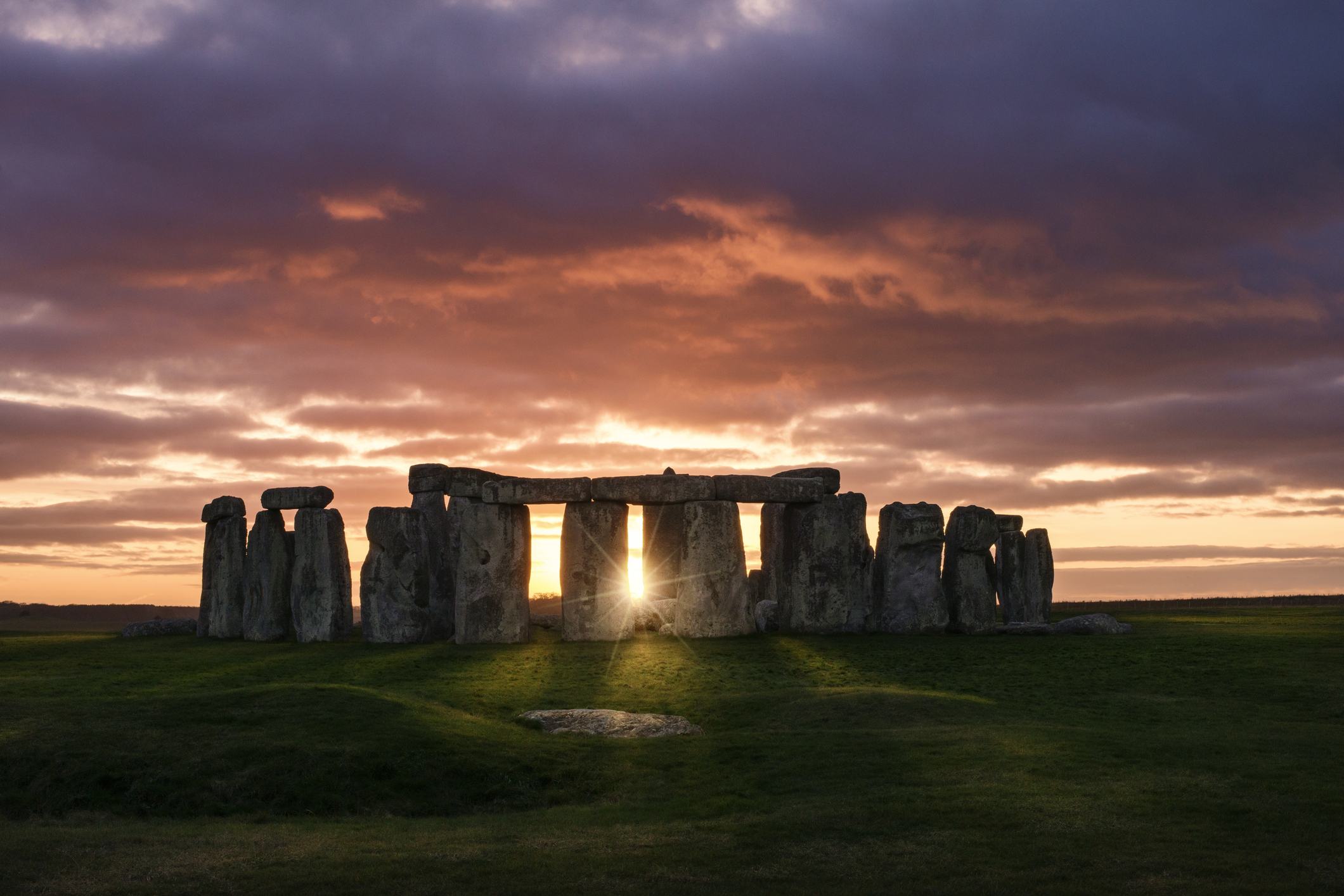 Stonehenge at sunset 